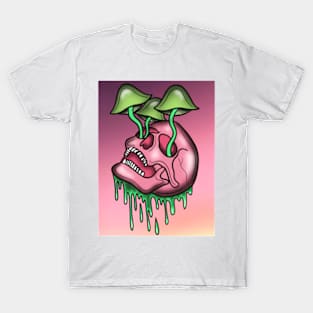 Trippy mushroom skull T-Shirt